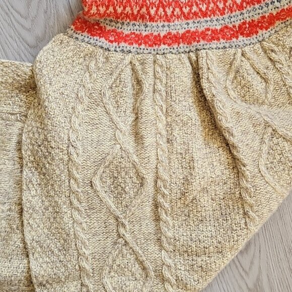 Free People Cable Knit Boho Knit Fall Winter Infinity Loop Scarf - Picture 4 of 10